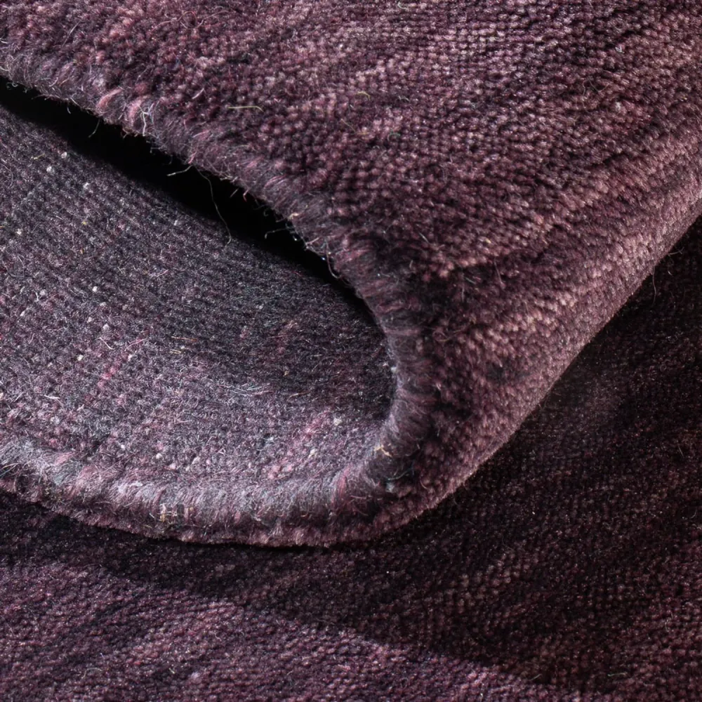 Gabbeh teppe - Loribaft Softy - 90 x 60 cm - lilla
