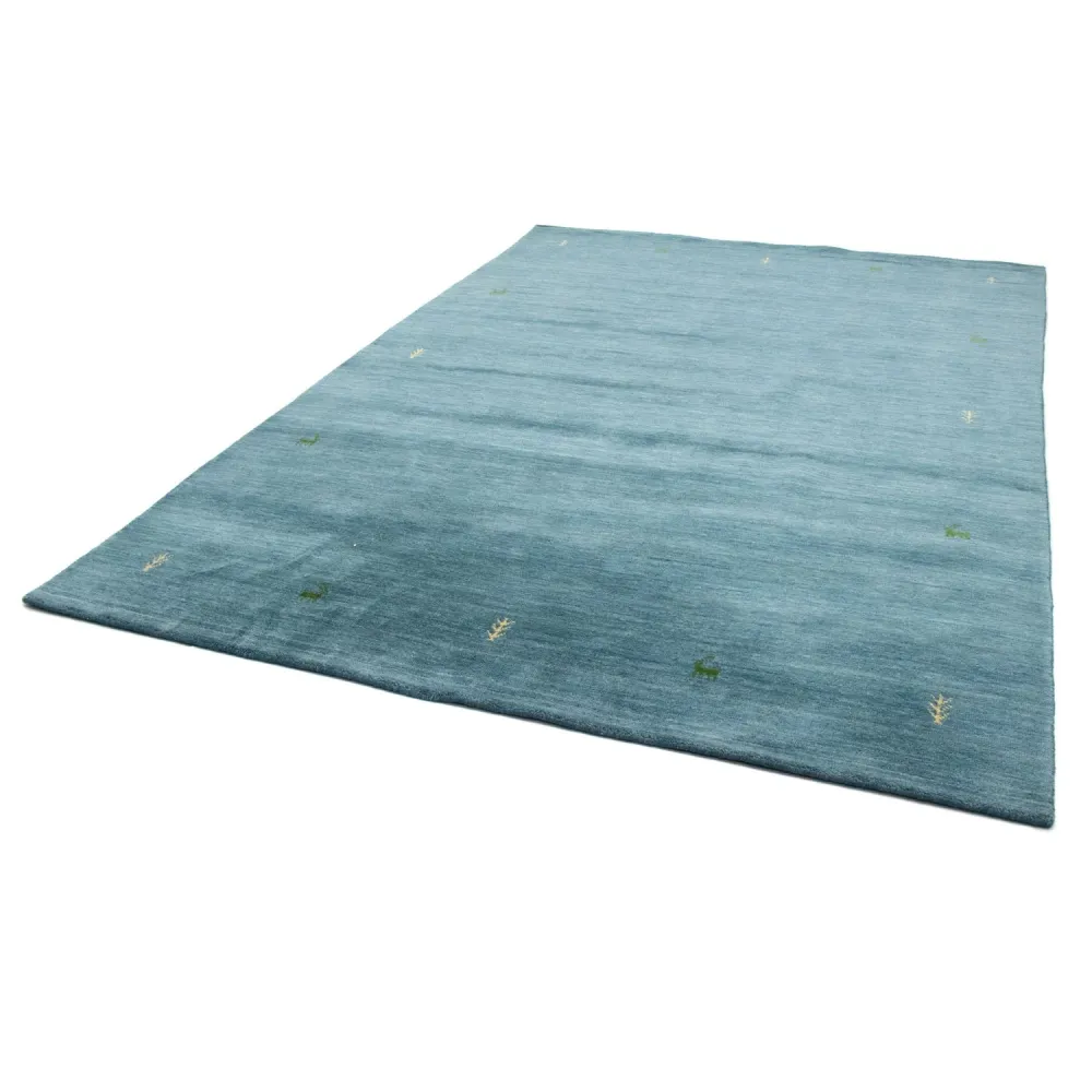 Gabbeh teppe - Softy - 299 x 202 cm - lyseblå