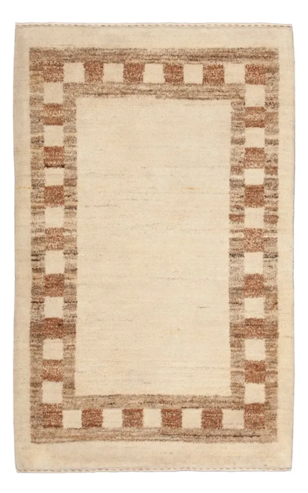 Gabbeh-teppe - persisk - 122 x 80 cm - beige