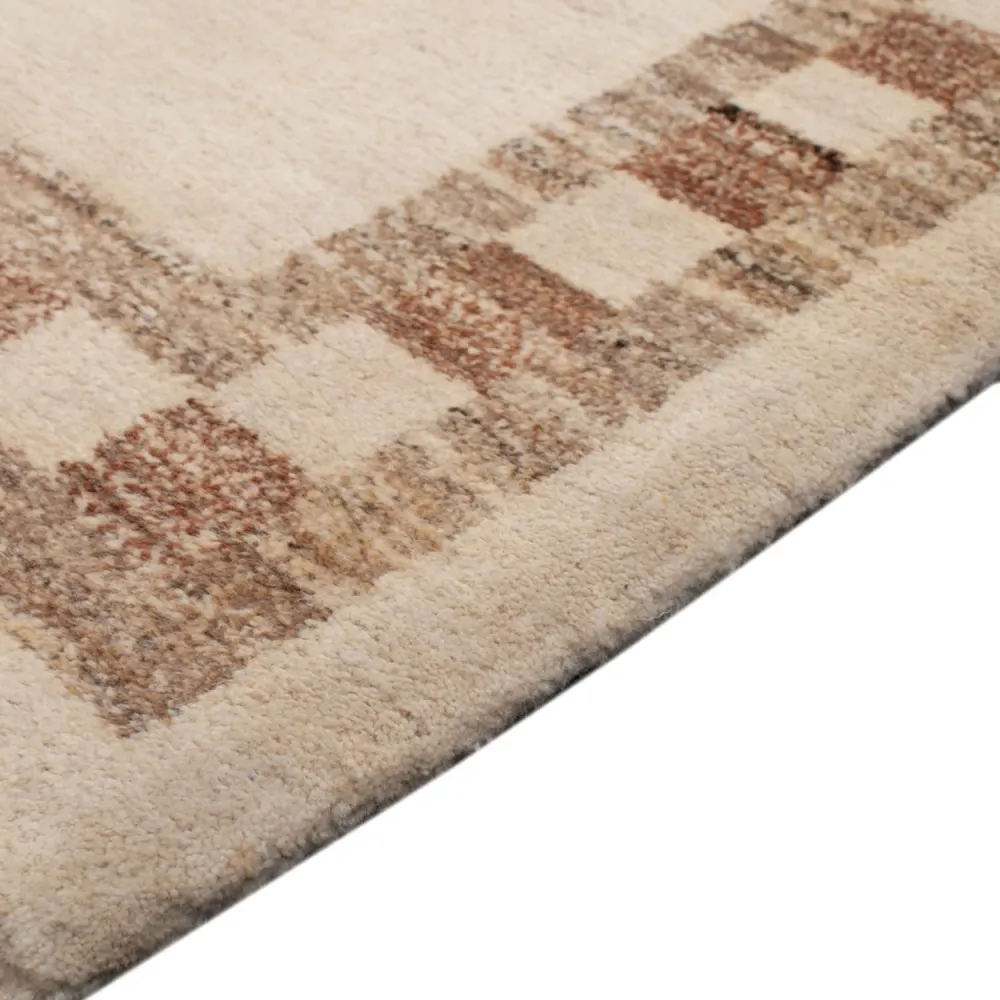Gabbeh-teppe - persisk - 122 x 80 cm - beige