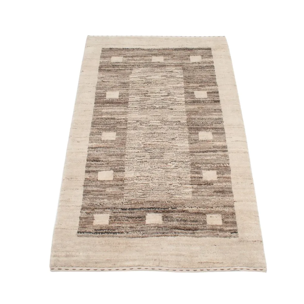 Gabbeh-teppe - persisk - 122 x 76 cm - natur