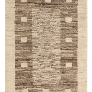Gabbeh-teppe - persisk - 122 x 76 cm - natur