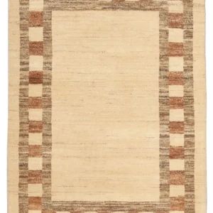Gabbeh-teppe - persisk - 123 x 80 cm - beige