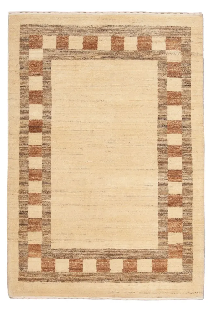 Gabbeh-teppe - persisk - 123 x 80 cm - beige