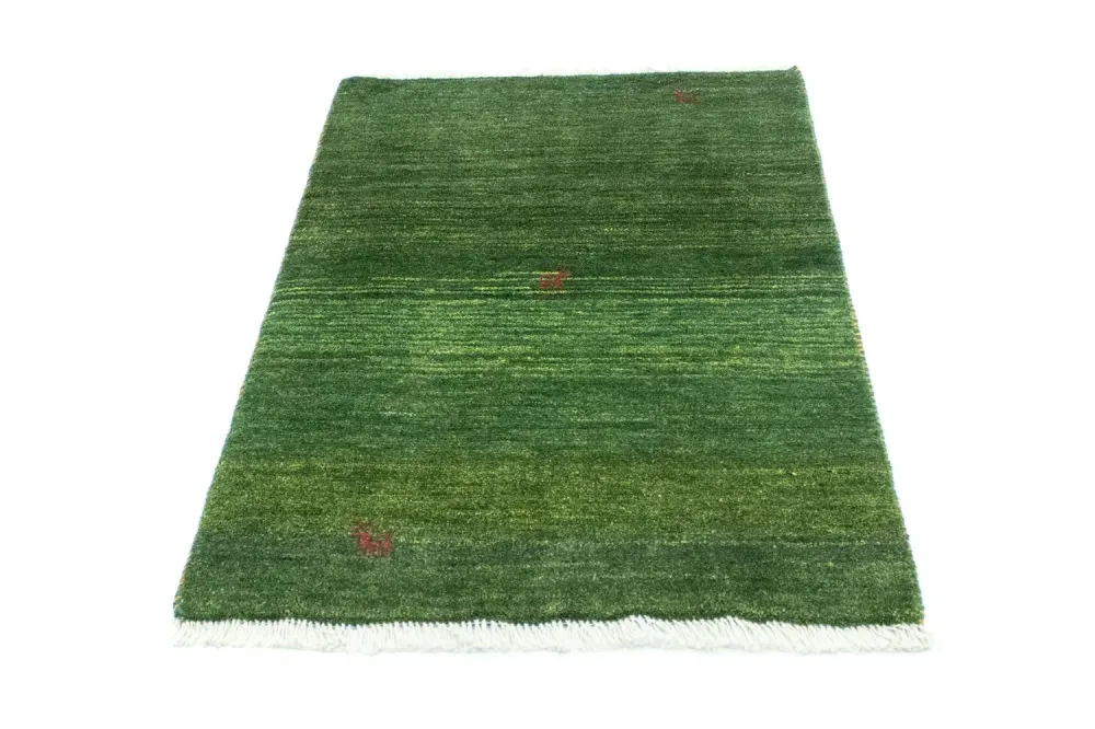 Gabbeh-teppe - persisk - 125 x 80 cm - grønn