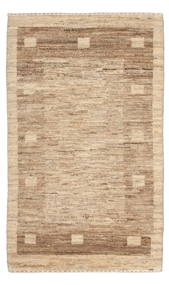 Gabbeh-teppe - persisk - 127 x 72 cm - natur