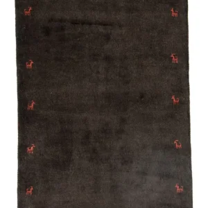 Gabbeh-teppe - persisk - 130 x 85 cm - blå