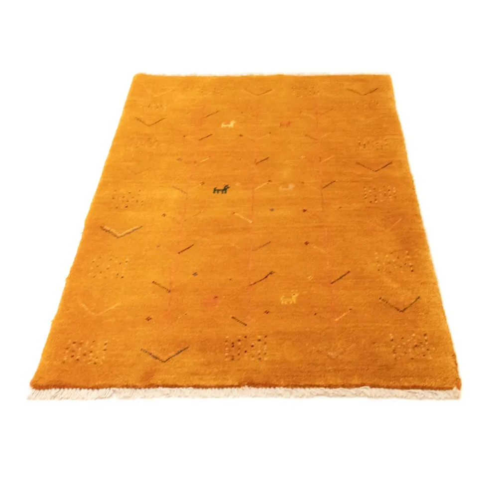 Gabbeh-teppe - persisk - 130 x 81 cm - gull