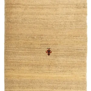 Gabbeh-teppe - persisk - 133 x 78 cm - beige