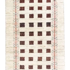 Gabbeh-teppe - persisk - 135 x 84 cm - beige