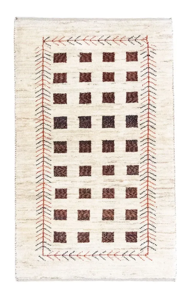 Gabbeh-teppe - persisk - 135 x 84 cm - beige