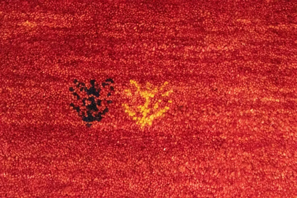 Gabbeh-teppe - persisk - 140 x 100 cm - rød
