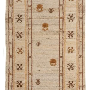 Gabbeh-teppe - persisk - 142 x 73 cm - beige