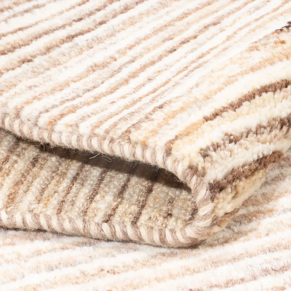 Gabbeh-teppe - persisk - 142 x 98 cm - lys beige