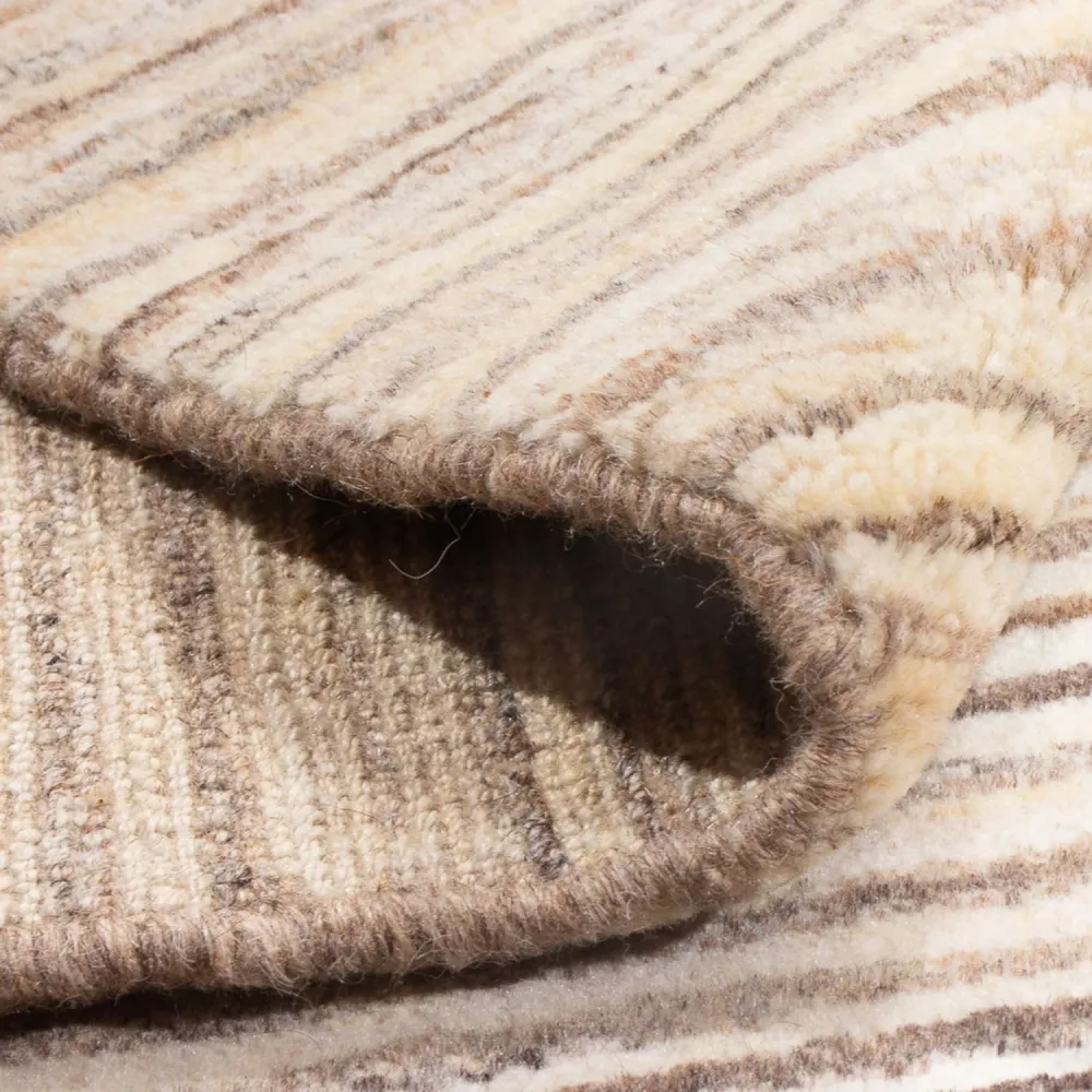 Gabbeh-teppe - persisk - 142 x 98 cm - lys beige