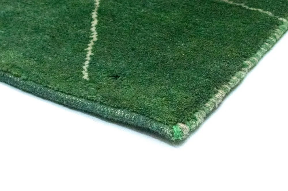 Gabbeh-teppe - persisk - 143 x 100 cm - grønn