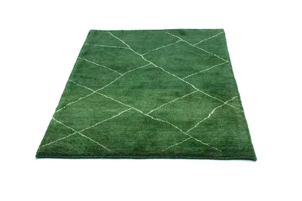 Gabbeh-teppe - persisk - 143 x 100 cm - grønn