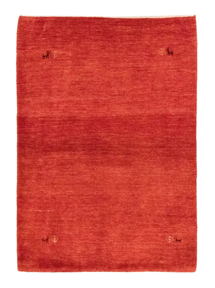 Gabbeh-teppe - persisk - 143 x 100 cm - oransje