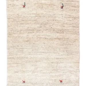 Gabbeh-teppe - persisk - 143 x 105 cm - beige