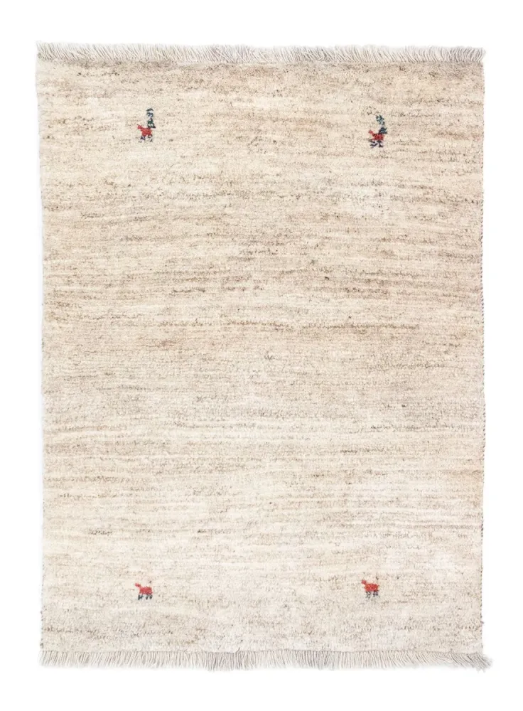 Gabbeh-teppe - persisk - 143 x 105 cm - beige