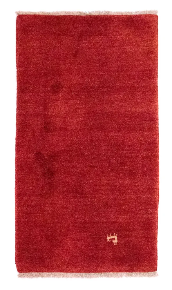 Gabbeh-teppe - persisk - 144 x 79 cm - rød