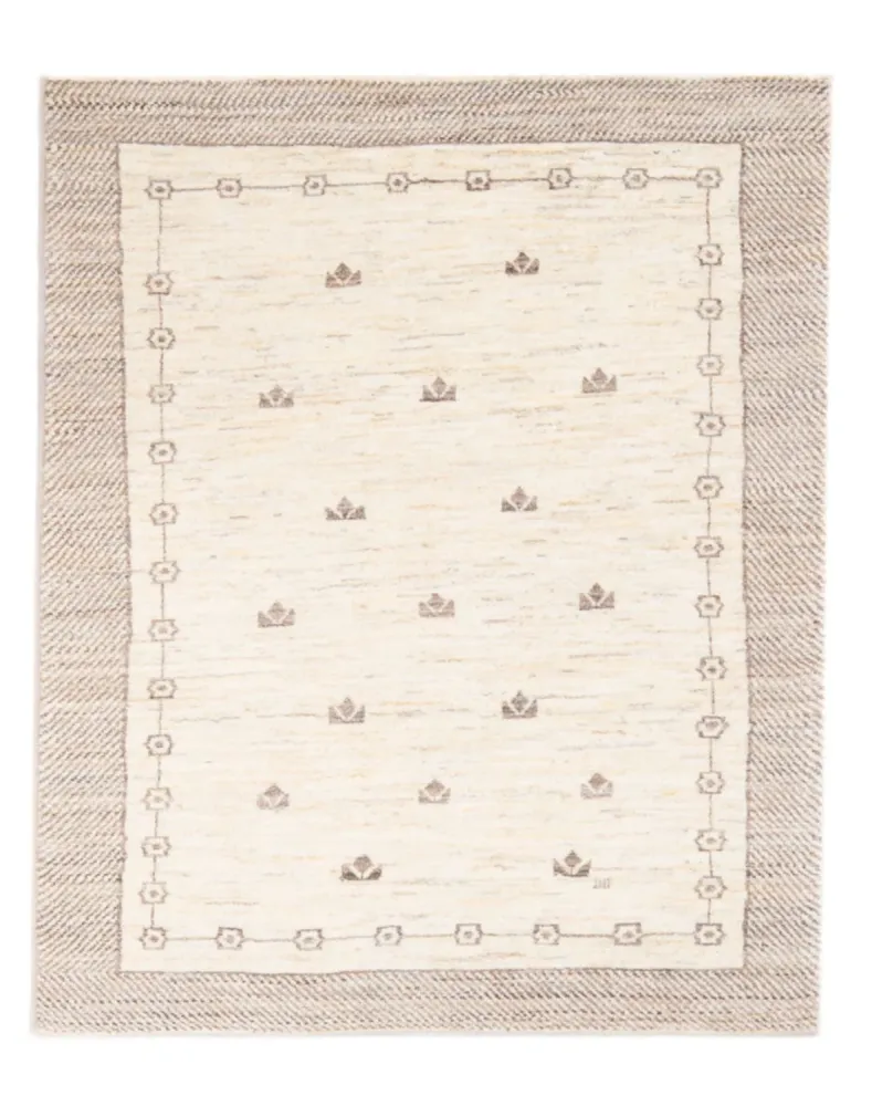 Gabbeh-teppe - persisk - 145 x 96 cm - lys beige