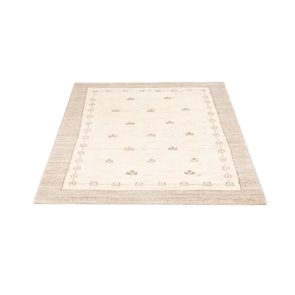 Gabbeh-teppe - persisk - 145 x 96 cm - lys beige