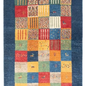 Gabbeh-teppe - persisk - 146 x 101 cm - flerfarget