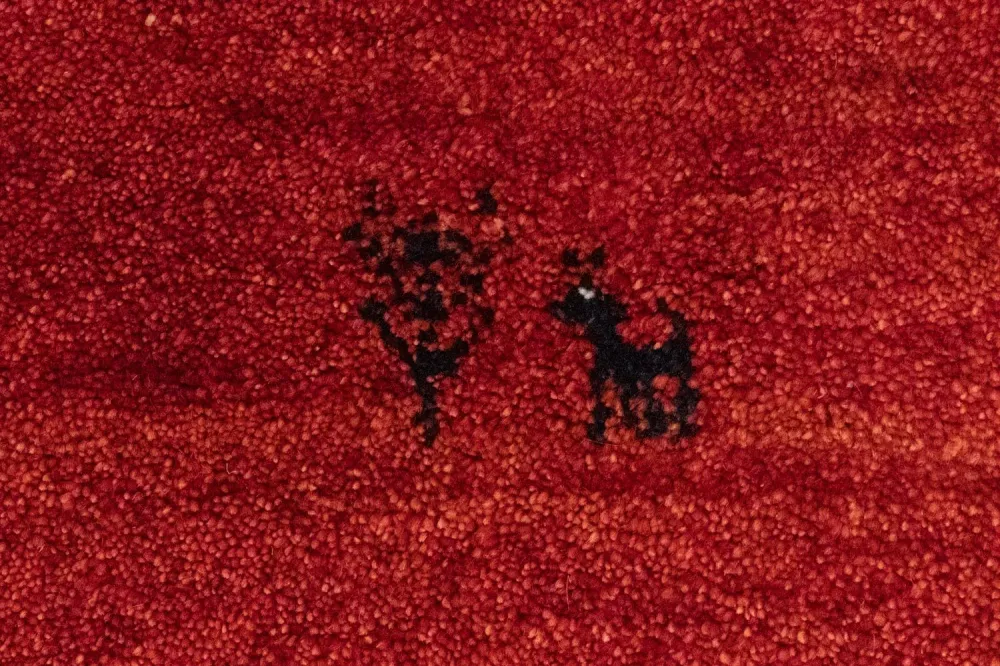 Gabbeh-teppe - persisk - 146 x 102 cm - rød