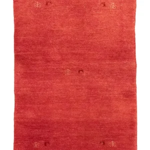 Gabbeh-teppe - persisk - 147 x 94 cm - oransje