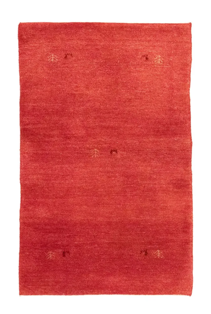 Gabbeh-teppe - persisk - 147 x 94 cm - oransje
