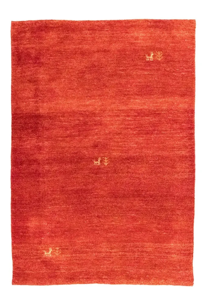 Gabbeh-teppe - persisk - 148 x 101 cm - oransje