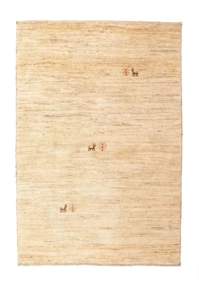 Gabbeh-teppe - persisk - 149 x 101 cm - beige