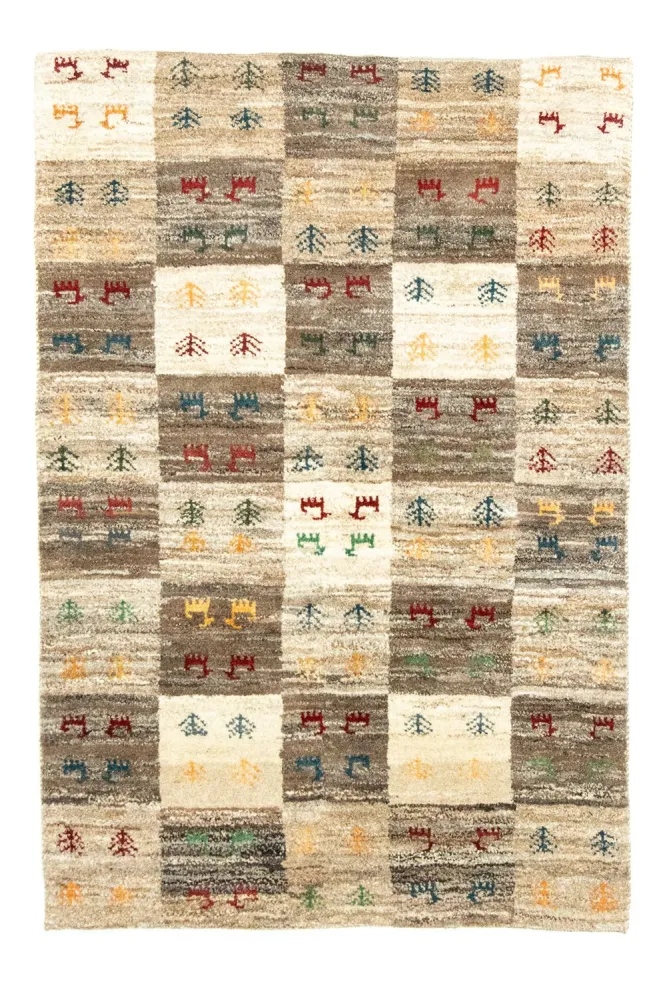 Gabbeh-teppe - persisk - 149 x 101 cm - farget
