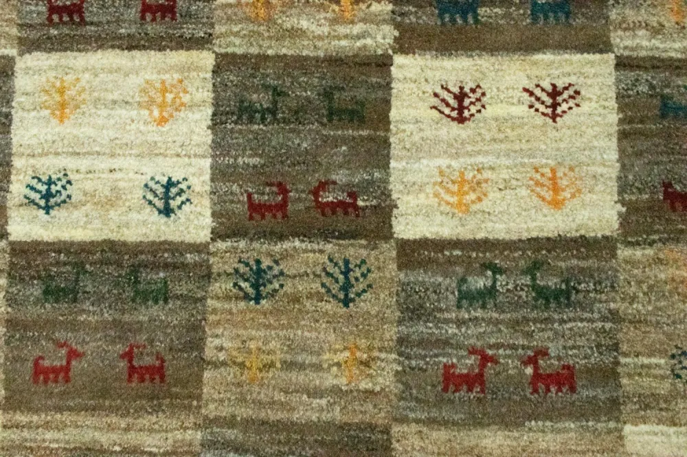 Gabbeh-teppe - persisk - 149 x 101 cm - farget
