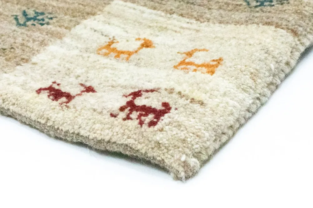 Gabbeh-teppe - persisk - 149 x 101 cm - farget