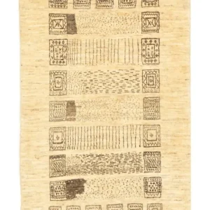 Gabbeh-teppe - persisk - 150 x 87 cm - beige