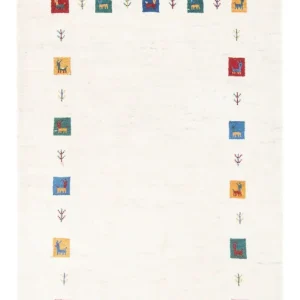 Gabbeh-teppe - persisk - 151 x 100 cm - flerfarget