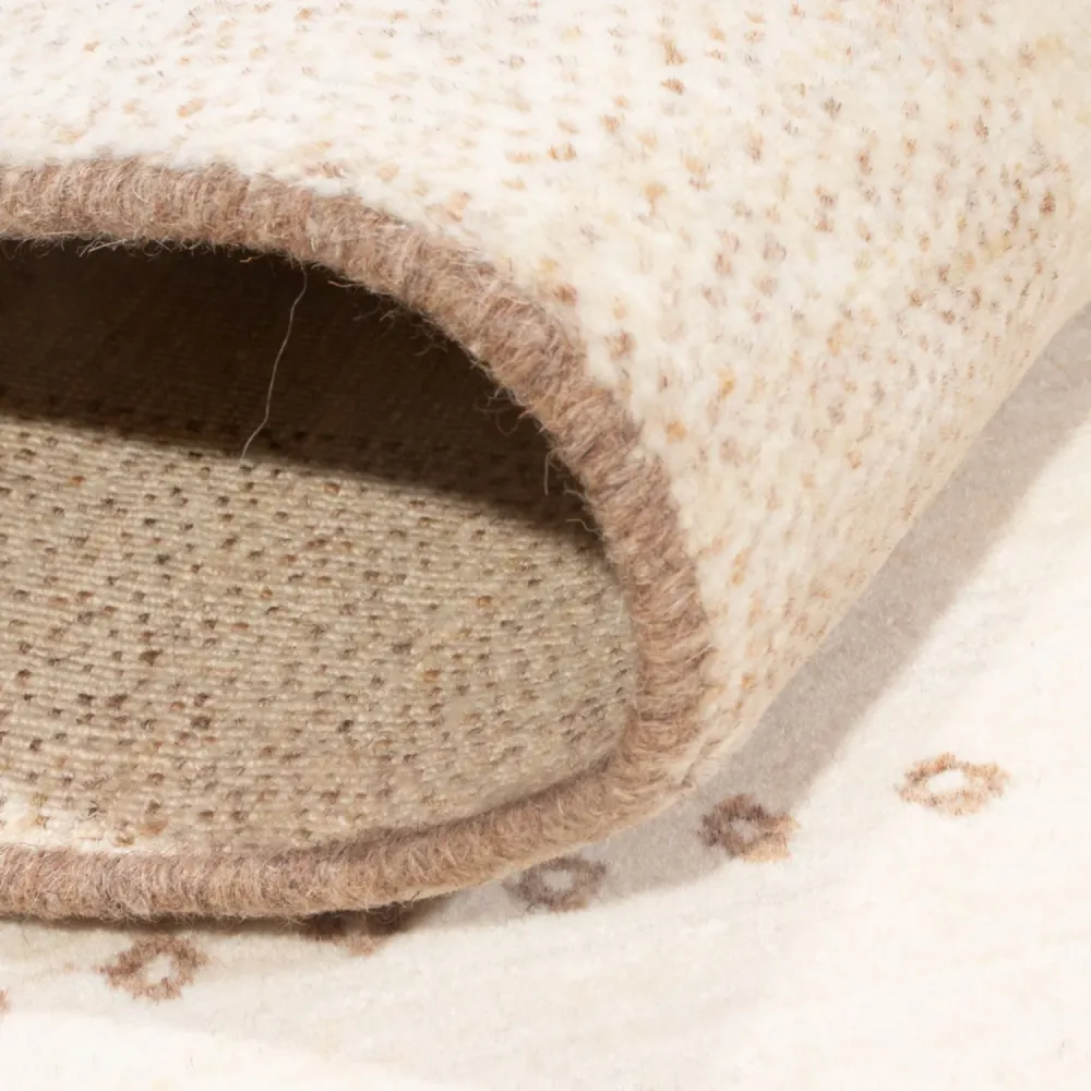 Gabbeh-teppe - persisk - 151 x 100 cm - lys beige