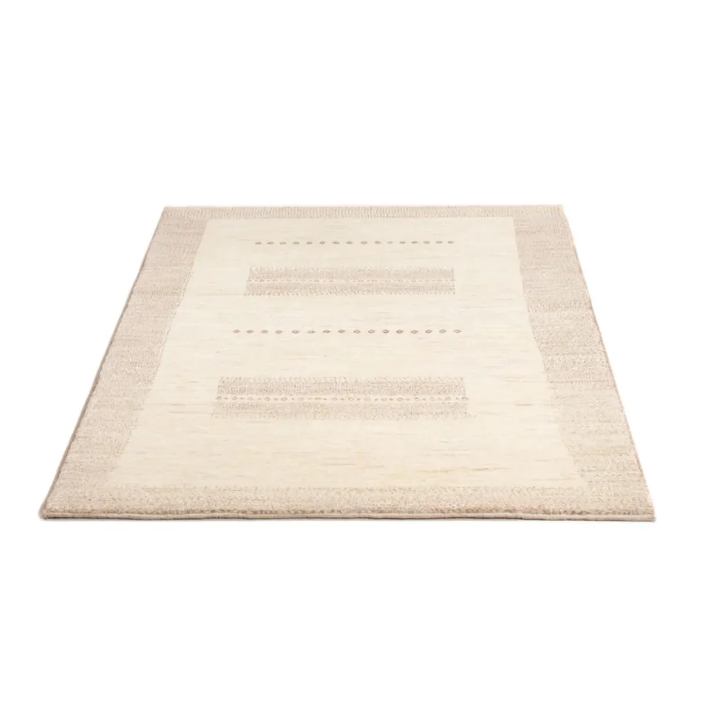 Gabbeh-teppe - persisk - 151 x 100 cm - lys beige