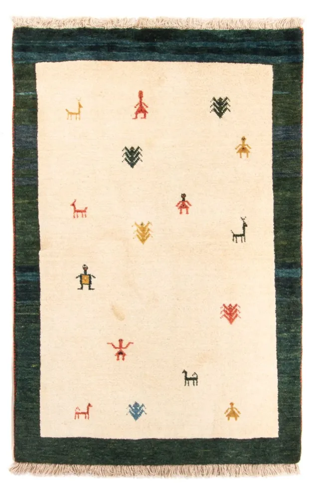 Gabbeh-teppe - persisk - 152 x 100 cm - flerfarget