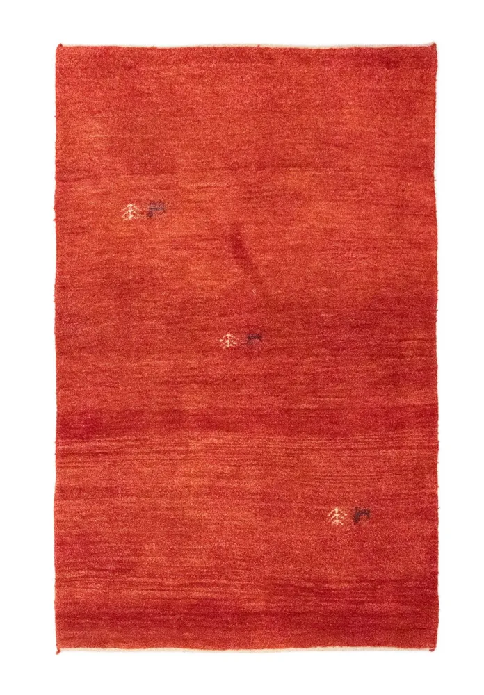 Gabbeh-teppe - persisk - 154 x 96 cm - oransje