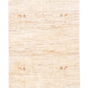 Gabbeh-teppe - persisk - 155 x 100 cm - beige