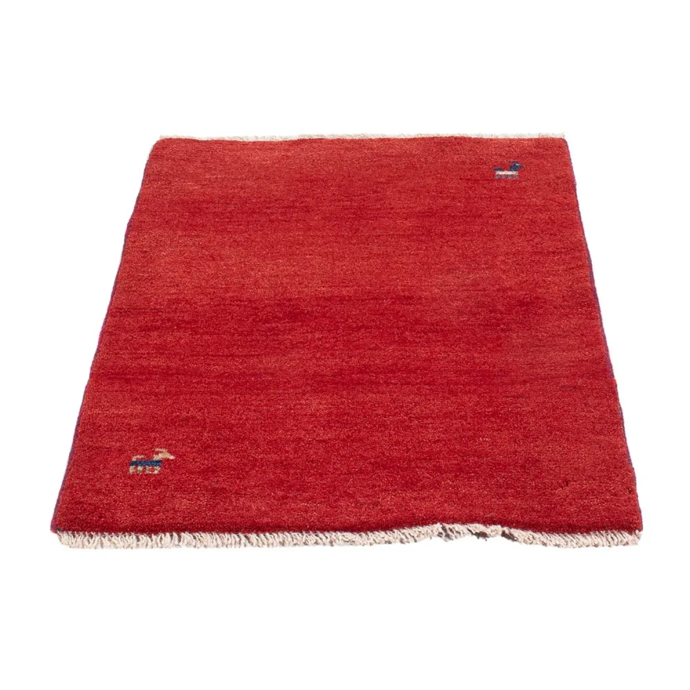 Gabbeh-teppe - persisk - 87 x 62 cm - rød
