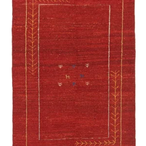 Gabbeh-teppe - persisk - 167 x 111 cm - rød