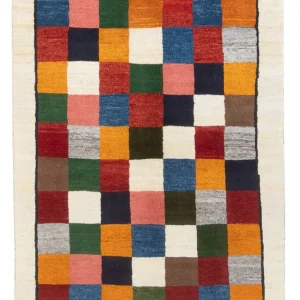 Gabbeh-teppe - persisk - 167 x 121 cm - flerfarget