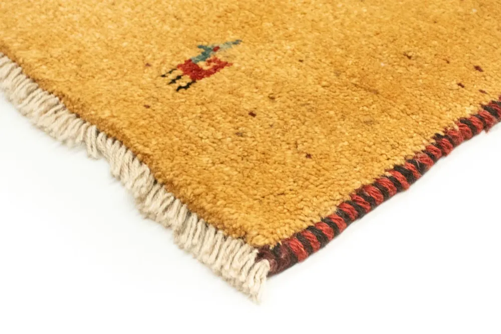 Gabbeh-teppe - persisk - 170 x 137 cm - gull