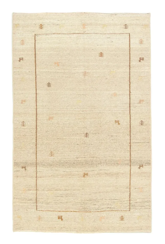 Gabbeh-teppe - persisk - 171 x 110 cm - beige