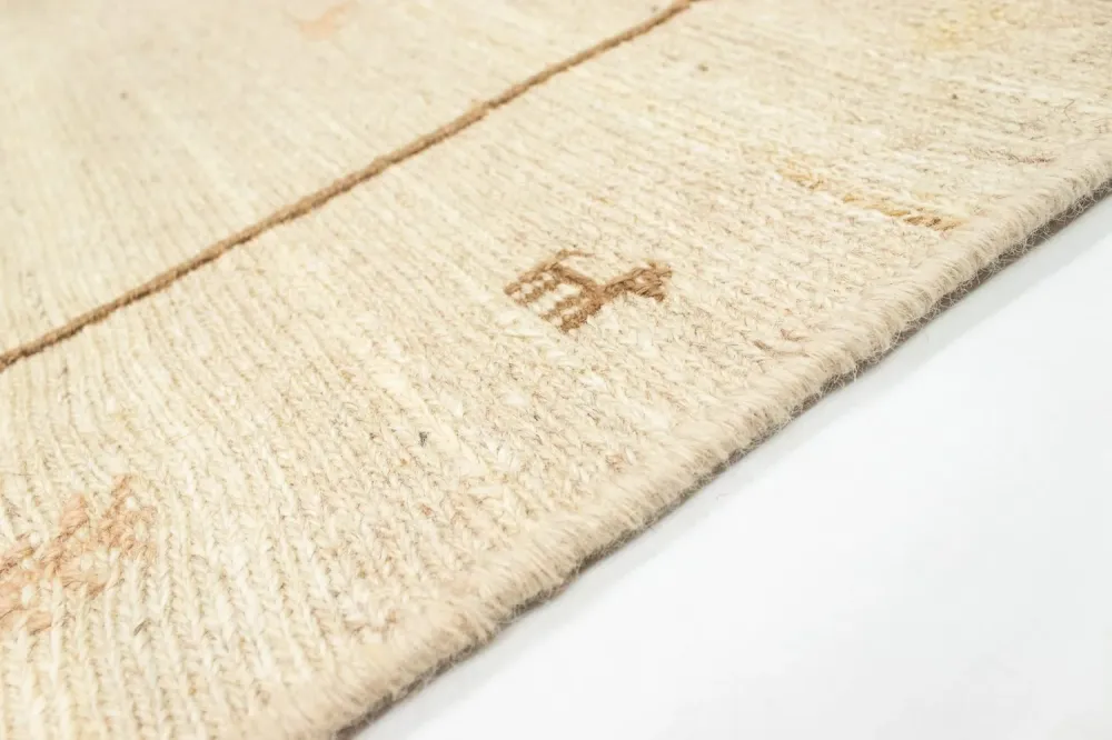Gabbeh-teppe - persisk - 171 x 110 cm - beige