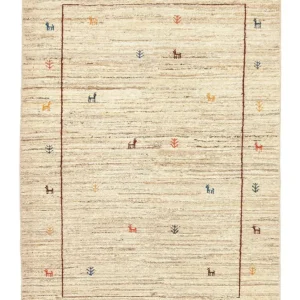Gabbeh-teppe - persisk - 174 x 121 cm - beige